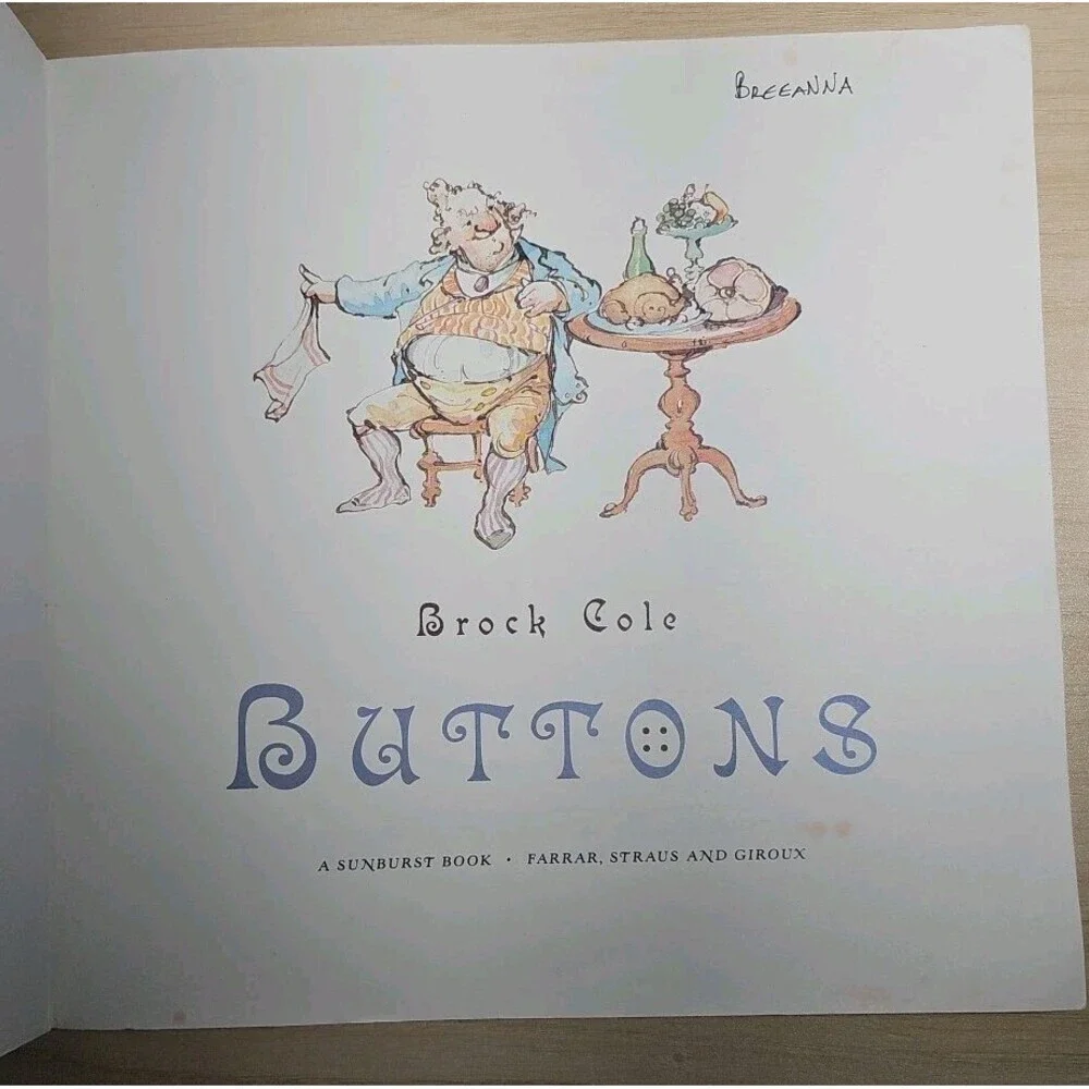 Buttons by Brock Cole (2004, Trade Paperback)